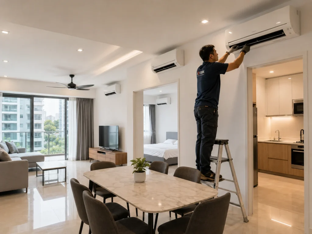 Aircon Install — Four Units