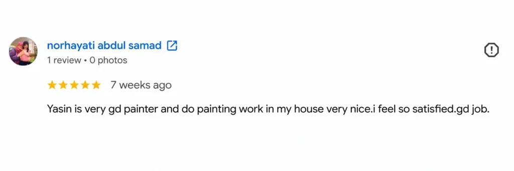 Condo painting customer review