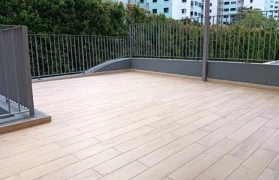 Balcony tile floor