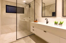 Bathroom wall tiling