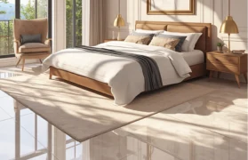 Bedroom tile floor