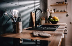 Kitchen wall tiling